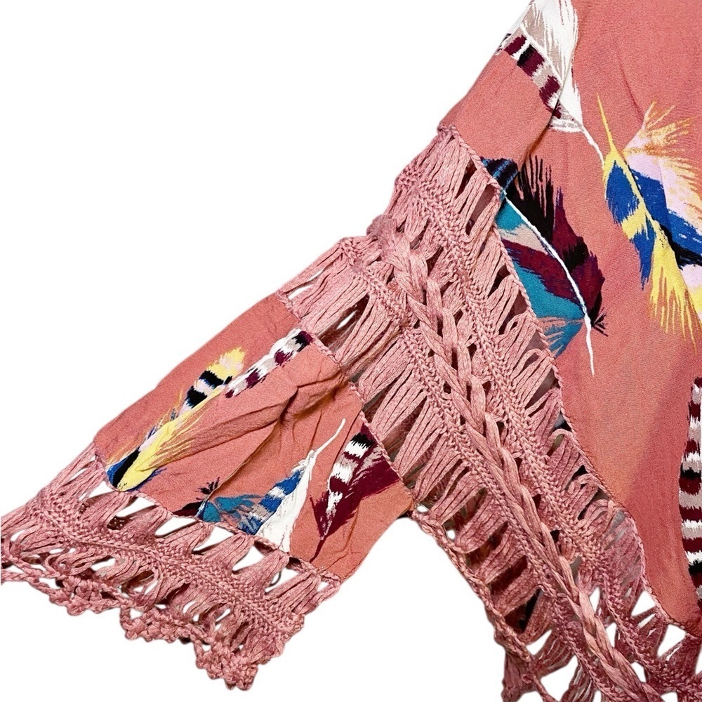 Vivid Importers of NY Vintage Feather and Lace Top - Picture 5 of 12